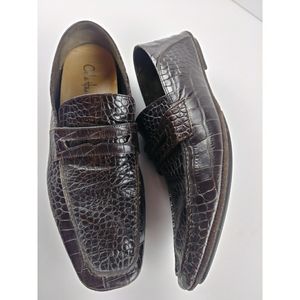 Cole Haan Men's Sz 9M Brown Leather Slip On Shoes